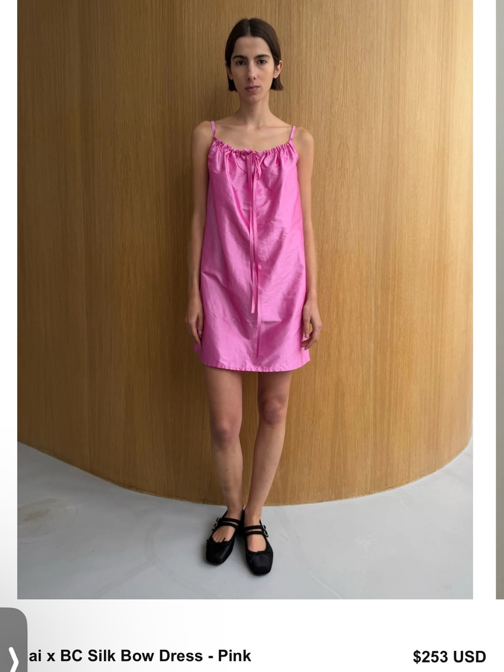 Brooke Callahan x HAI pink mini dress